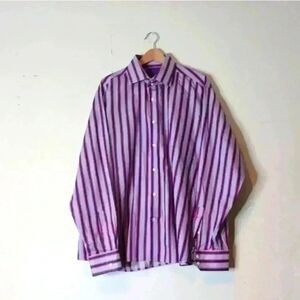 Purple Striped Men's Shirt